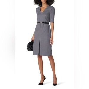 Boss Dalissa Dress $445 - Purple and black knee length - Size 6